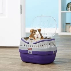 Living World Small Animal Carrier, Purple & Grey -Outlet Hagen Store 101590 PT2. SY630 V1558364259