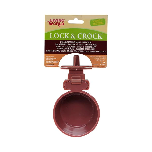 Living World Lock & Crock Dish Small Animal Bowl 1 Living World Lock & Crock Dish Small Animal Bowl