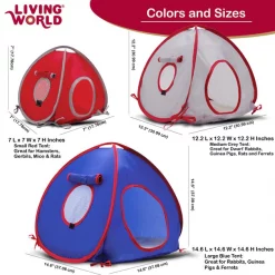 Living World Small Animal Tunnel, Color Varies -Outlet Hagen Store 101601 PT3. SY630 V1627689394