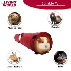Living World Small Animal Tunnel, Color Varies -Outlet Hagen Store 101601 PT5. SY630 V1627686372
