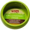 Living World Green Ergonomic Small Pet Dish