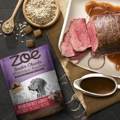Zoe Tender Chunks Beef & Gravy Grain-Free Dog Treats -Outlet Hagen Store 123232 PT5. SY630 V1627685187