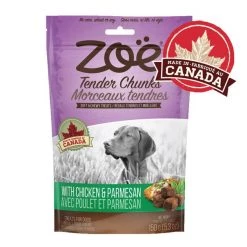 Zoe Tender Chunks Chicken & Parmesan Grain-Free Dog Treats
