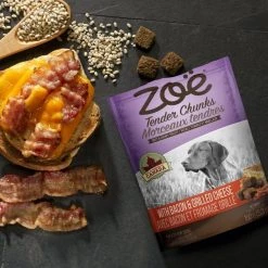 Zoe Tender Chunks Cheese & Bacon Grain-Free Dog Treats -Outlet Hagen Store 123236 PT5. SY630 V1627689716