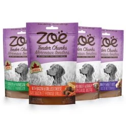 Zoe Tender Chunks Cheese & Bacon Grain-Free Dog Treats -Outlet Hagen Store 123236 PT6. SY630 V1627687034