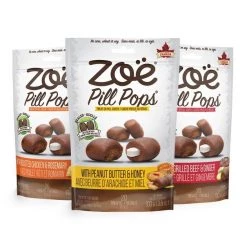 Zoe Pill Pops Peanut Butter with Honey Dog Treats -Outlet Hagen Store 123242 PT7. SY630 V1627686703