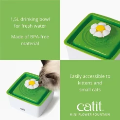 Catit Mini Flower Plastic Cat Fountain -Outlet Hagen Store 151264 PT2. SY630 V1628018520