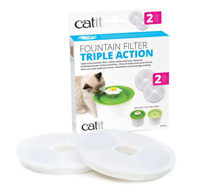 Catit Triple Action Pet Fountain Filter 1 Catit Triple Action Pet Fountain Filter