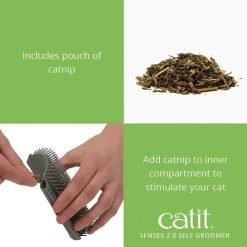 Catit Senses 2.0 Self Groomer Cat Brush -Outlet Hagen Store 151436 PT3. SY630 V1628019677