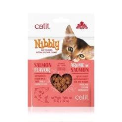 Catit Nibbly Cat Treats Salmon Cat Treats,3.17-oz