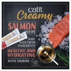 Catit Creamy Salmon Flavor Lickable Cat Treats 10 Catit Creamy Salmon Flavor Lickable Cat Treats -Outlet Hagen Store 160670 PT2. SY630 V1550767516