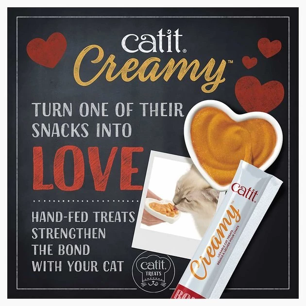 Catit Creamy Salmon Flavor Lickable Cat Treats 4 Catit Creamy Salmon Flavor Lickable Cat Treats - Image 4