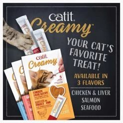 Catit Creamy Salmon Flavor Lickable Cat Treats 15 Catit Creamy Salmon Flavor Lickable Cat Treats -Outlet Hagen Store 160670 PT7. SY630 V1550767521
