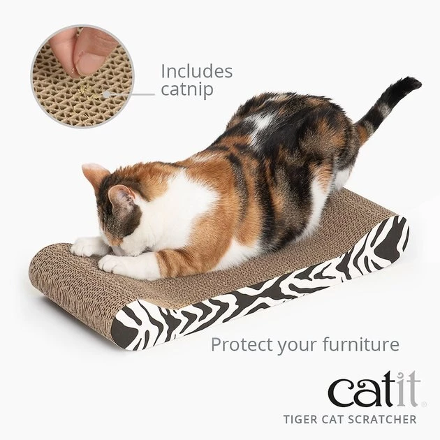 Catit Lounge Scratcher with Catnip 3 Catit Lounge Scratcher with Catnip - Image 3
