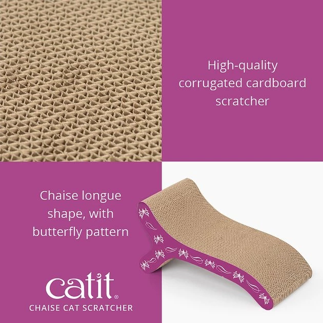 Catit Chaise-Shape Scratcher with Catnip 3 Catit Chaise-Shape Scratcher with Catnip - Image 3