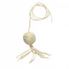 Catit Cornhusk & Raffia Ball with String Cat Toy