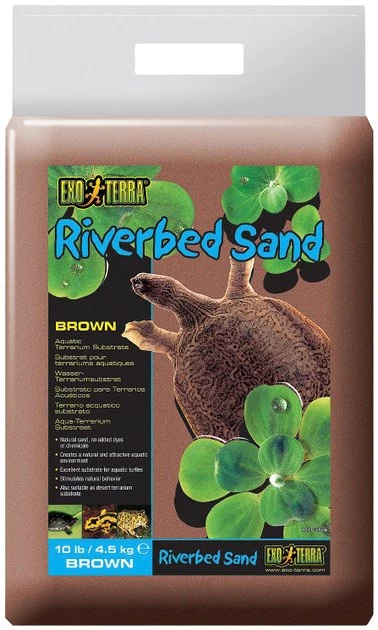 Exo Terra Riverbed Sand Brown Aquatic Terrarium Substrate 1 Exo Terra Riverbed Sand Brown Aquatic Terrarium Substrate