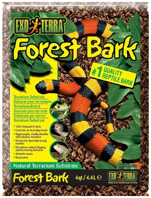 Exo Terra Forest Bark Natural Fir Terrarium Reptile Substrate 1 Exo Terra Forest Bark Natural Fir Terrarium Reptile Substrate